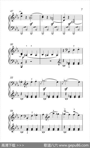 第八钢琴奏鸣曲（悲怆）极慢的慢板序奏转辉煌的快板