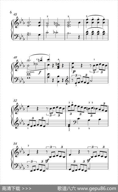 第八钢琴奏鸣曲（悲怆）快板的回旋曲