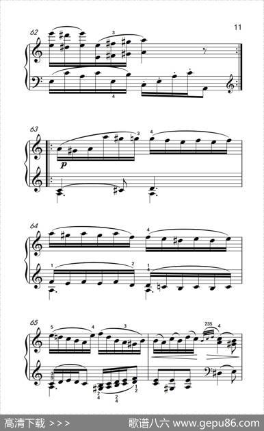 A大调钢琴奏鸣曲优雅的行板