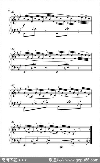 A大调钢琴奏鸣曲优雅的行板