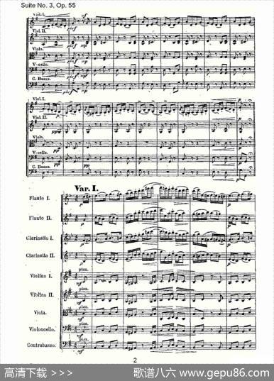 SuiteNo.3,Op.55第三套曲,Op.55第四乐章第一部（一）