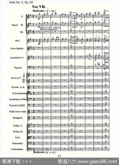 SuiteNo.3,Op.55第三套曲,Op.55第四乐章第一部（一）