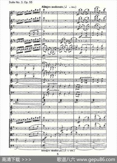 SuiteNo.3,Op.55第三套曲,Op.55第四乐章第二部（一）