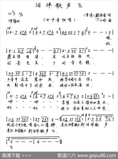 泪伴歌声飞 - 戴保清|丁小玲