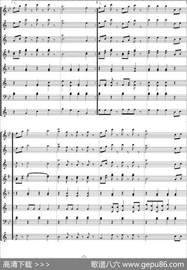 拉德斯基进行曲（管乐总谱、寒风编配版）|【奥】约翰.施特劳斯