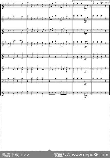 拉德斯基进行曲（管乐总谱、寒风编配版）|【奥】约翰.施特劳斯
