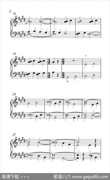 带持续音的卡农（巴托克小宇宙钢琴教程2）