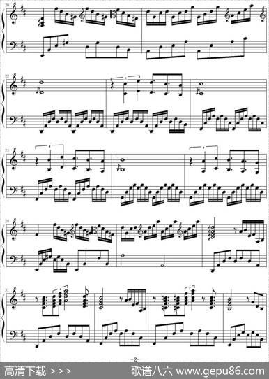 爱的誓言（CFY·JD·D制谱版）|OlivierTussaint曲、CFY·JD·D制谱