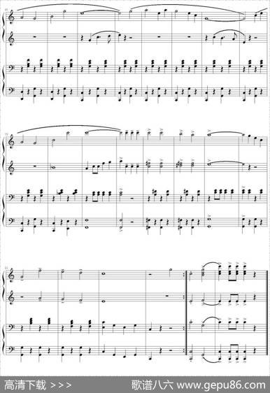 双鹰旗下进行曲（四手联弹）|[奥]JosefFranzWagner作曲王天闻编配