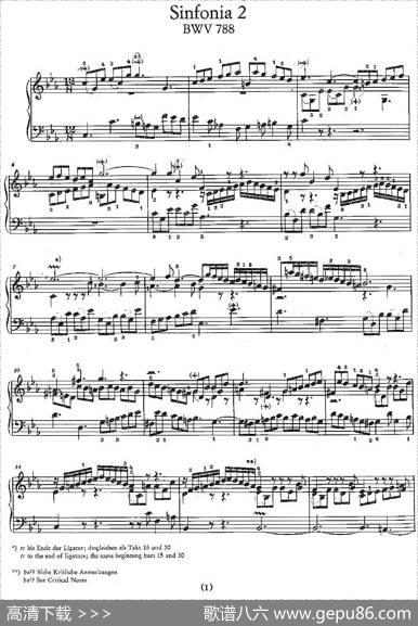 Sinfonia2BWV-788|巴赫