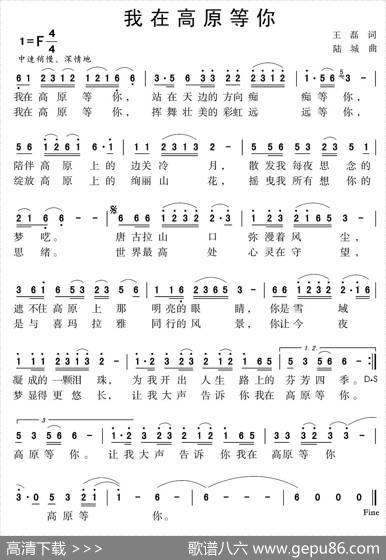 我在高原等你 - 王磊|陆城