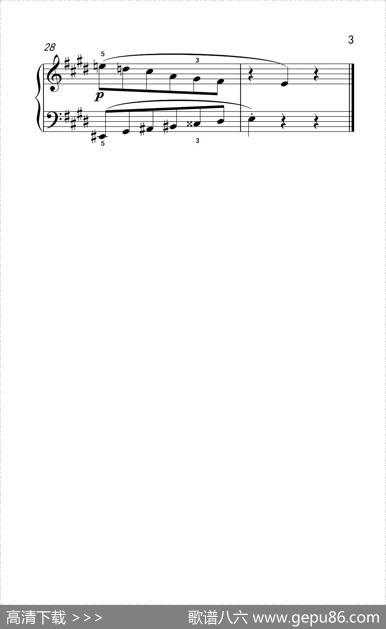 34拍舞曲（巴托克小宇宙钢琴教程4）