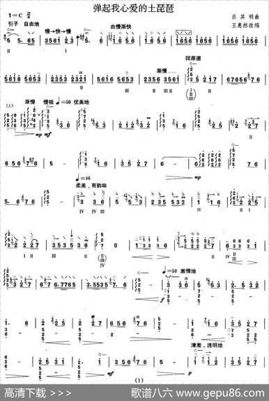 柳琴考级曲目六级：弹起我心爱的土琵琶|吕其明曲、王惠然改编