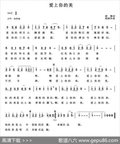 爱上你的美（胡琳词胡润华曲） - 胡琳|胡润华