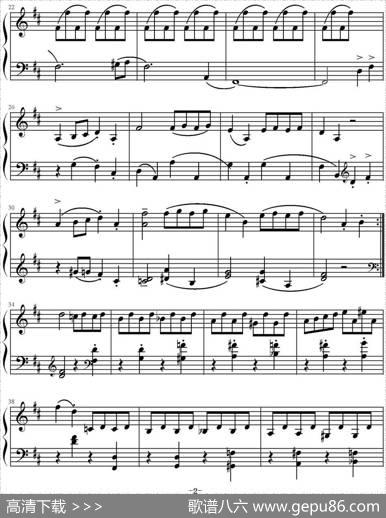 加沃特舞曲（达维德·波佩尔作曲版）|达维德·波佩尔作曲约翰·汤普森改编