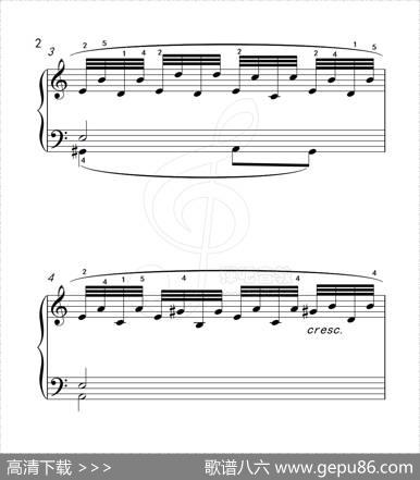 练习曲3（克拉莫钢琴练习曲60首）|克拉莫