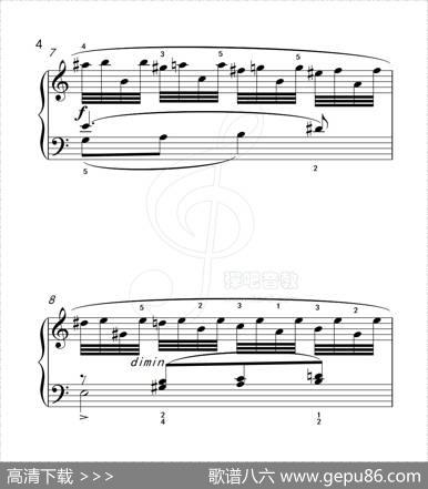 练习曲3（克拉莫钢琴练习曲60首）|克拉莫