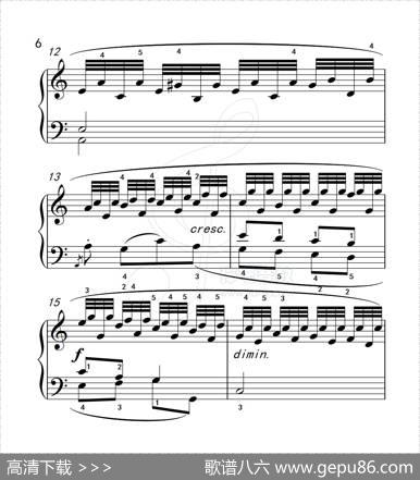 练习曲3（克拉莫钢琴练习曲60首）|克拉莫