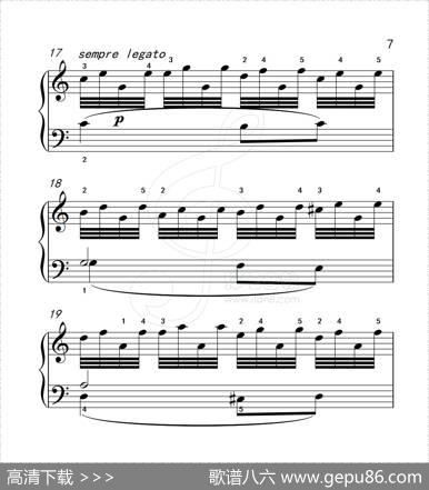 练习曲3（克拉莫钢琴练习曲60首）|克拉莫