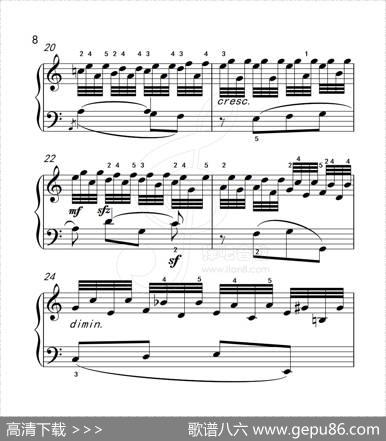 练习曲3（克拉莫钢琴练习曲60首）|克拉莫