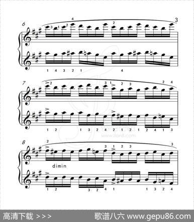 练习曲4（克拉莫钢琴练习曲60首）|克拉莫