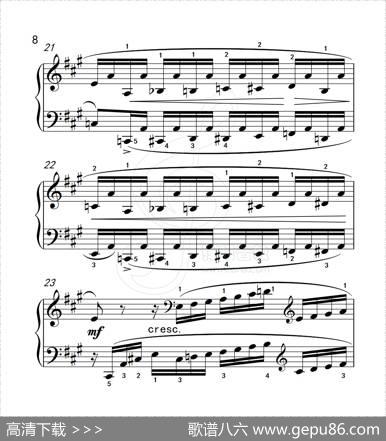 练习曲4（克拉莫钢琴练习曲60首）|克拉莫