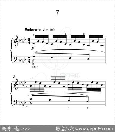 练习曲7（克拉莫钢琴练习曲60首）|克拉莫