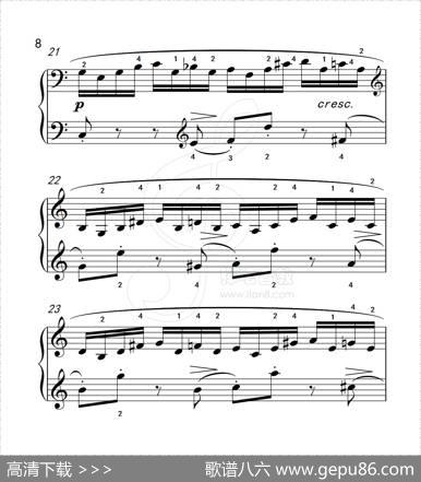 练习曲10（克拉莫钢琴练习曲60首）|克拉莫