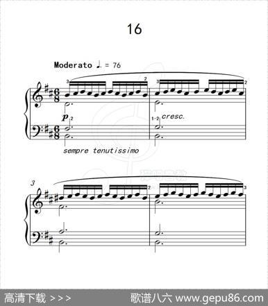 练习曲16（克拉莫钢琴练习曲60首）