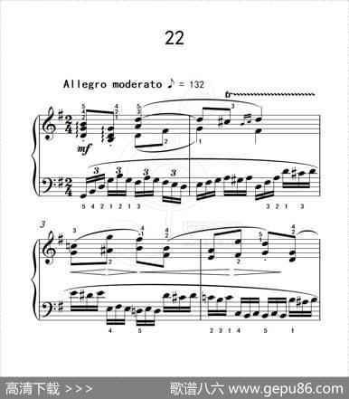练习曲22（克拉莫钢琴练习曲60首）