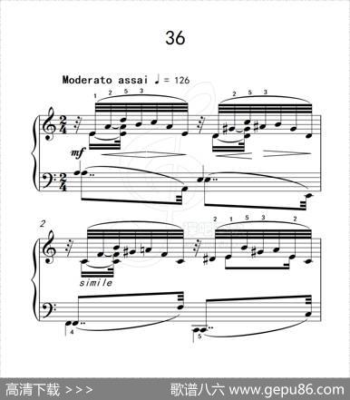 练习曲36（克拉莫钢琴练习曲60首）