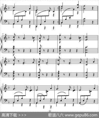 风格练习曲|约翰·汤普森作曲山水眩月制谱