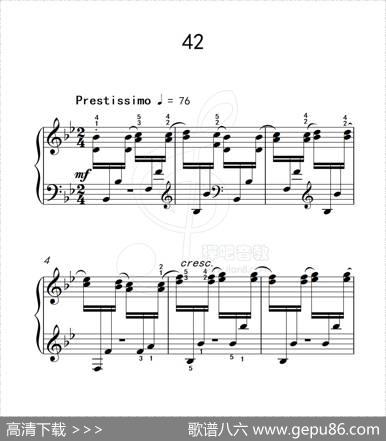 练习曲42（克拉莫钢琴练习曲60首）