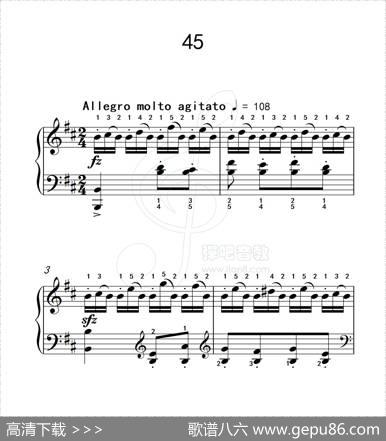 练习曲45（克拉莫钢琴练习曲60首）