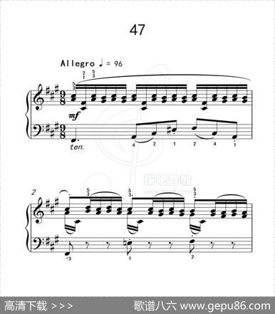 练习曲47（克拉莫钢琴练习曲60首）