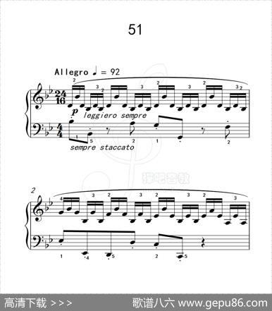 练习曲51（克拉莫钢琴练习曲60首）
