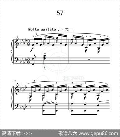 练习曲57（克拉莫钢琴练习曲60首）