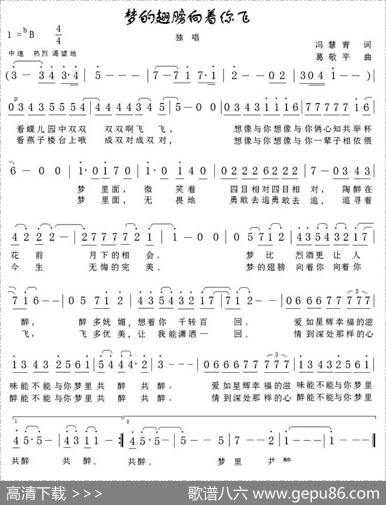 梦的翅膀向着你飞 - 冯慧青|葛敬平