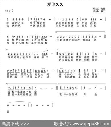爱你久久 - 大雁|解力