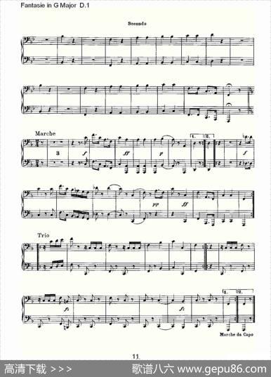 FantasieinGMajorD.1（G大调幻想曲D.1）