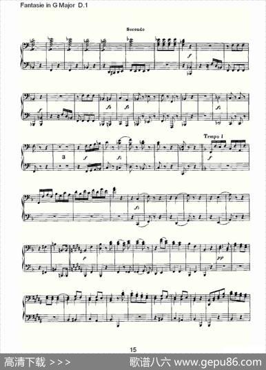 FantasieinGMajorD.1（G大调幻想曲D.1）