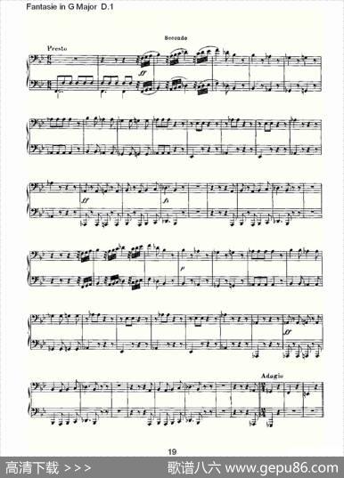 FantasieinGMajorD.1（G大调幻想曲D.1）