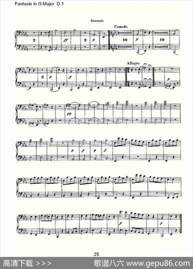 FantasieinGMajorD.1（G大调幻想曲D.1）