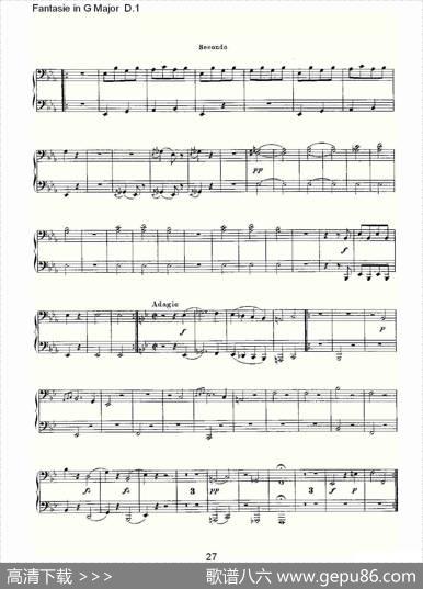 FantasieinGMajorD.1（G大调幻想曲D.1）