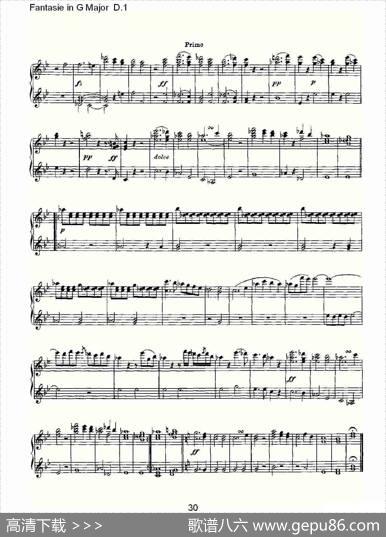 FantasieinGMajorD.1（G大调幻想曲D.1）