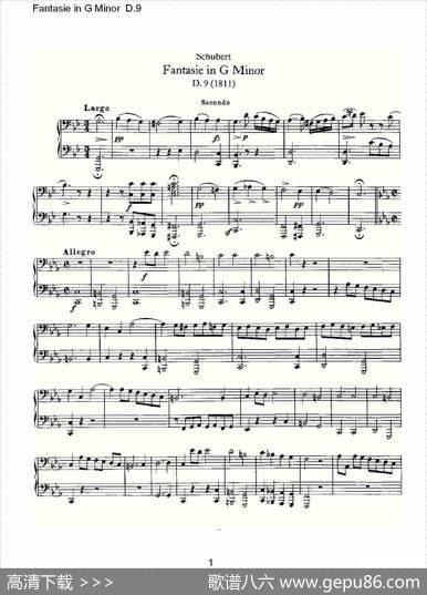 FantasieinGMinorD.9（G小调幻想曲D.9）