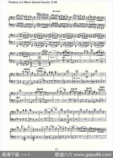 FantasyinCMinor（GrandSonata))D.4）