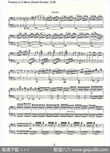 FantasyinCMinor（GrandSonata))D.4）