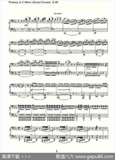 FantasyinCMinor（GrandSonata))D.4）