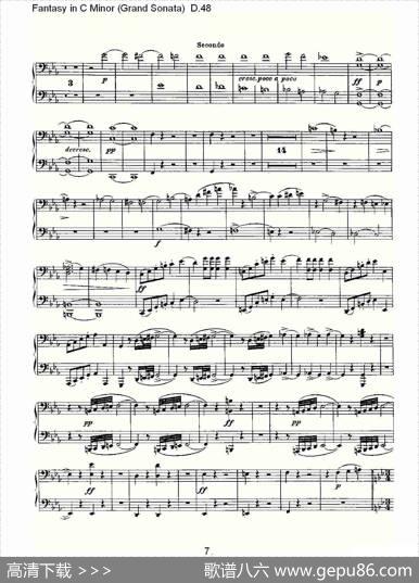 FantasyinCMinor（GrandSonata))D.4）